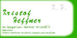 kristof heffner business card